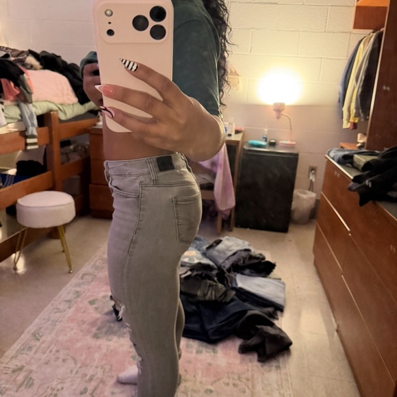 American Eagle Gray Women Jeans - Picture 4 of 4